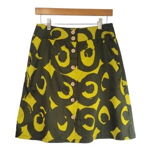 Marimekko for Anthropologie Green Women's Skirt Size 2